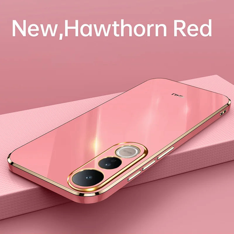 Funda Vivo V50 Lite 4g 5g Luxury Fashion Plating Case For VIVO V50 Lite Soft Slim Silicone Shockproof High Quality Phone Cover