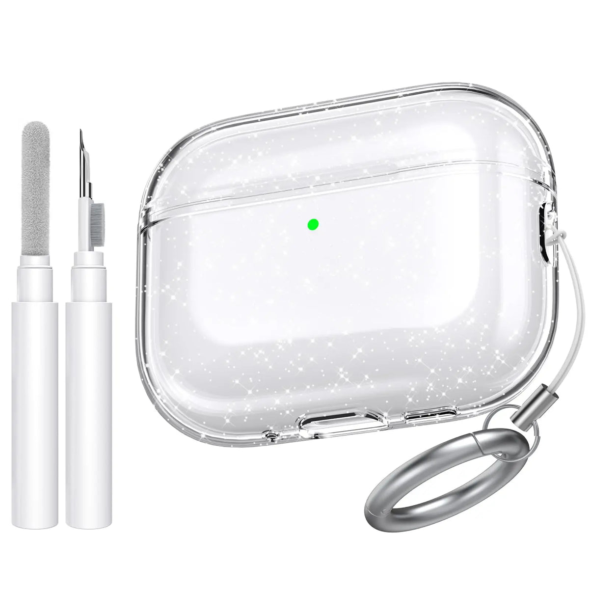 for Airpods Pro 3 Case Clear Glitter Sparkle Bling Clear Case for Airpods Pro 3 Case Cover 2025 Soft TPU Case for Airpods Pro 3