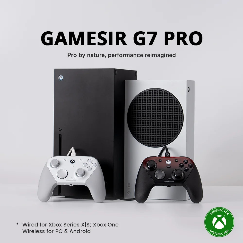 GameSir G7 Pro Wired Xbox Controller with Smart Charging Station, Hall Effect, Gyro, 3.5mm Audio Jack, 1000Hz Polling Rate