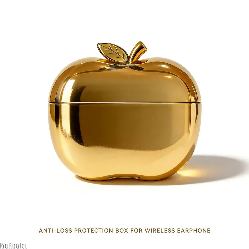 New Translucent Apple Shape Headphone Case TPU Gold Silver Red Green for Airpods Pro 1/2/3 4