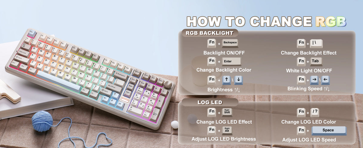 YUNZII B98 PRO QMK/VIA Wireless Mechanical Keyboard, 96% Layout Custom Gaming Keyboard, Hot-Swap Gasket RGB Keyboard for Win/Mac
