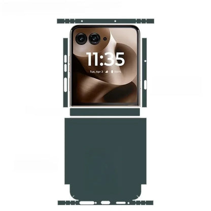 Colorful Anti-Scratch Phone Skin For Motorola Razr60 40 50 Ultra Back + Hinge Decal Matte Film For Moto Razr 40 50 Decal Sticker