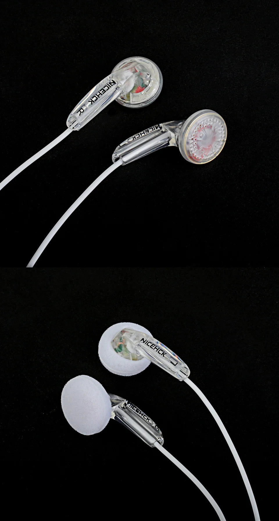 NICEHCK Traceless Colorful HIFI In-ear Earphone 15.4mm Dynamic Unit Sport Music Headset Microphone Earbud IEM Vido MX500 MX980