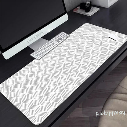 Black And White Large Mouse Pad 100x50cm Computer Mousepad Company Gaming Mausepad Keyboard Mat Office Desk Mats Abstract Art