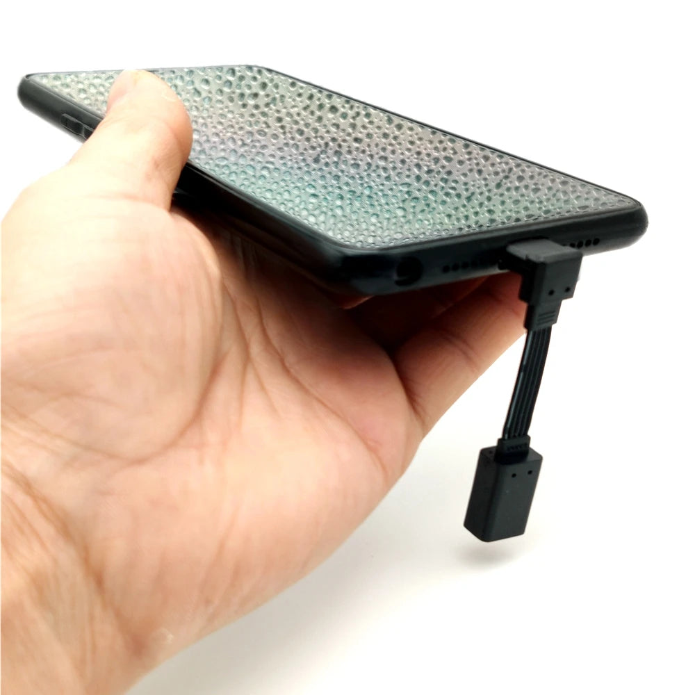 5CM 10CM 20CM MicroUSB panel mounting connector female Micro USB 5-pin.extension cable 30cm 50cm, with screw holes