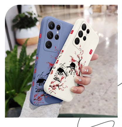 Field Wind Phone Case For Samsung Galaxy S25FE  S24 S23 S22 S21 S20 S10 S10E S9 Ultra Plus FE Note 20 Ultra 10 9 Plus Cover