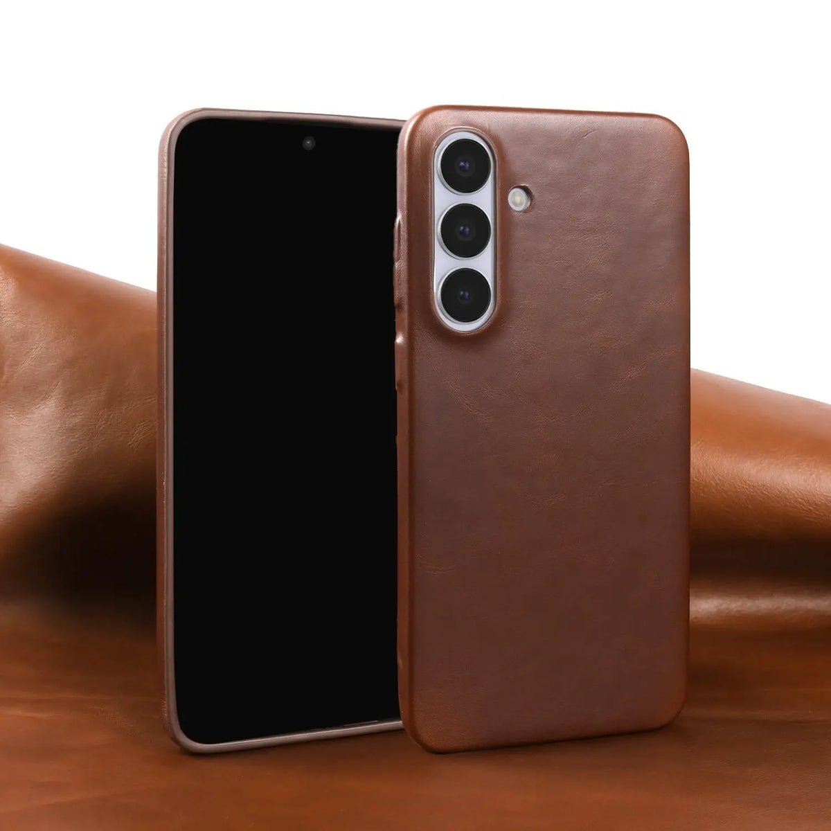Retro for Samsung Galaxy S26 Ultra Case S25 S24 S23 S22 S21Luxury Genuine Leather Cases for Galaxy S26 Vintage Phone Back Cover