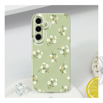 Sunshine Flower Phone Case For Samsung Galaxy S25 S24 S23 S22 S21 S20 Plus Ultra FE 5G Film Hard Cover