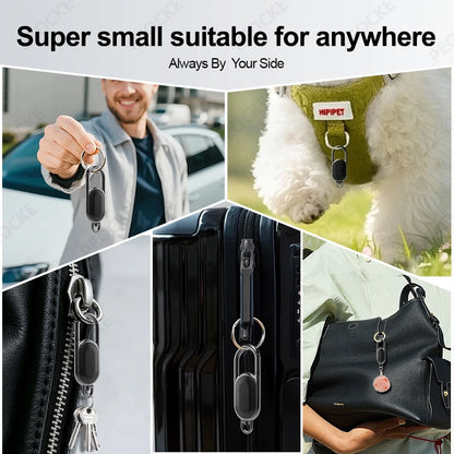 1-4 Pack Android Alternative to AirTag Smart Keychain Tag Anti-Lost GPS Tracker Bluetooth Locator Works With Google Find Hub