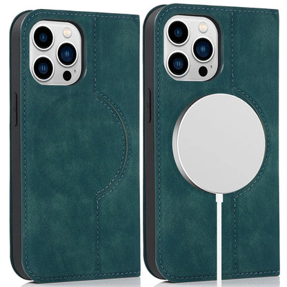 For Magsafe Wallet Leather Flip Case For iPhone 12 13 14 15 16 Pro Max mini Magnetic Wireless Charging Book Folio Cover