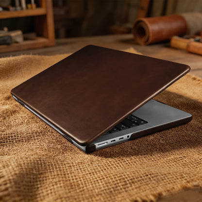 Laptop Genuine Leather Case for Macbook Air 15 A3448 M5 Pro 16 A3428 A3429 Pro 14 A3426 A3427 Air 13 A3449 M5 2026 Cover Cases