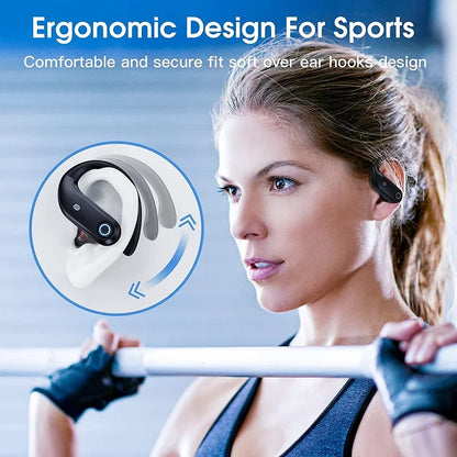 Wireless Headphones TWS Bluetooth 5.0 Earphones Sport Stereo Earbuds Headset For Phone with 4-Mics Clear Call Power Bank 1200mAh