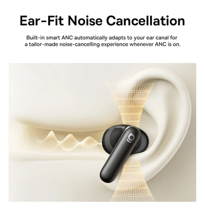Baseus Bowie MS1 -55dB Adaptive ANC Earbuds Semi-In-Ear Wireless Bluetooth 6.0 Earphones Stable Fit Ear Hi-Res Audio Headphone