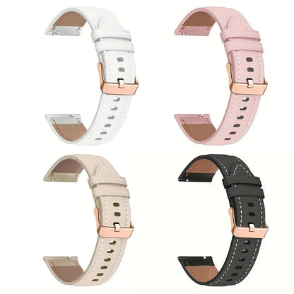 Watch Band For HUAWEI WATCH GT5 GT4 41mm PU Leather Bracelet 18mm Strap For Garmin VENU 4 /3S 2S/Forerunner 255S 265S Watchbands