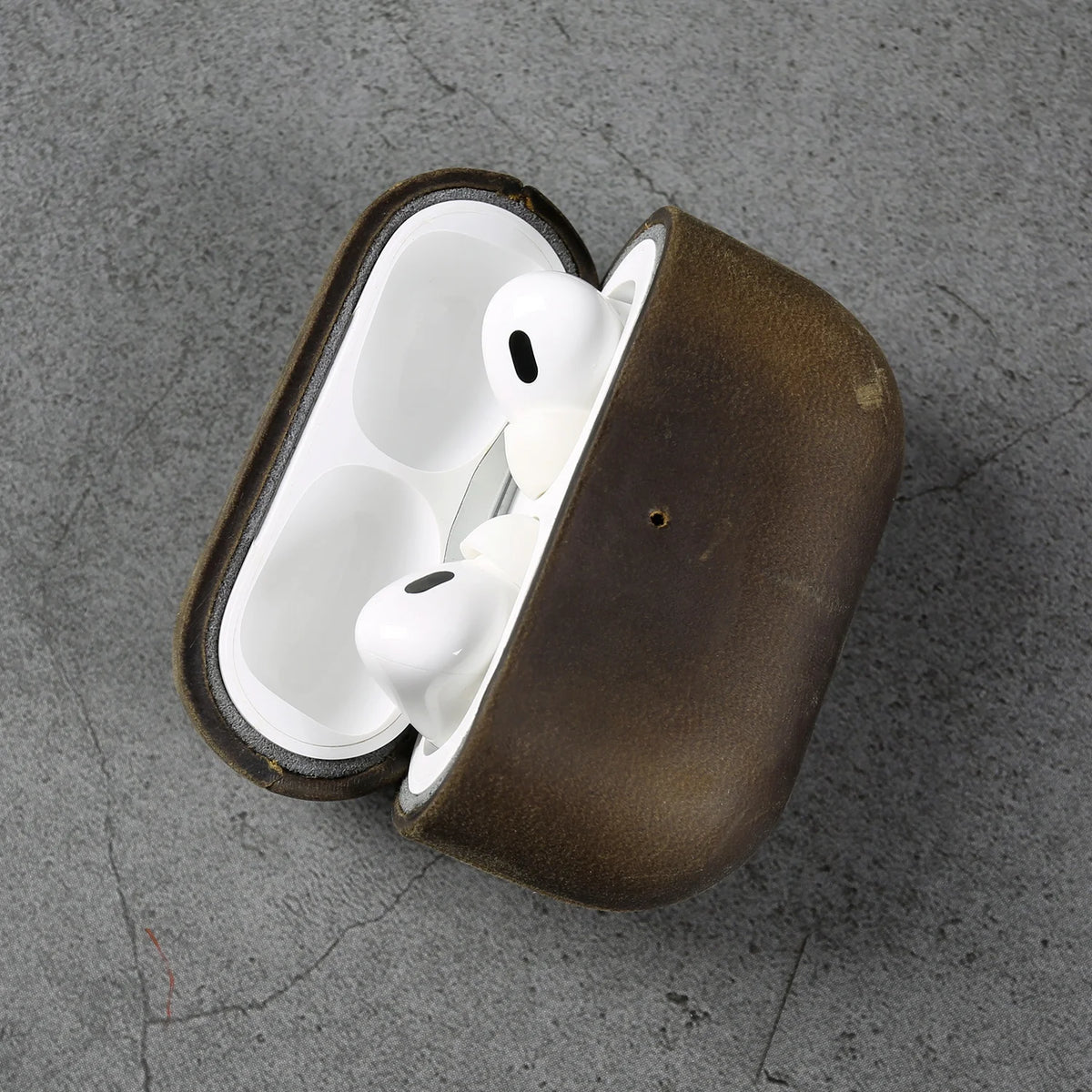 Crazy Horse Genuine Leather Case For Airpods Pro 3 Cases Airpods 5 3 4 Handmade Wireless Bluetooth Earphone Box Protective Shell