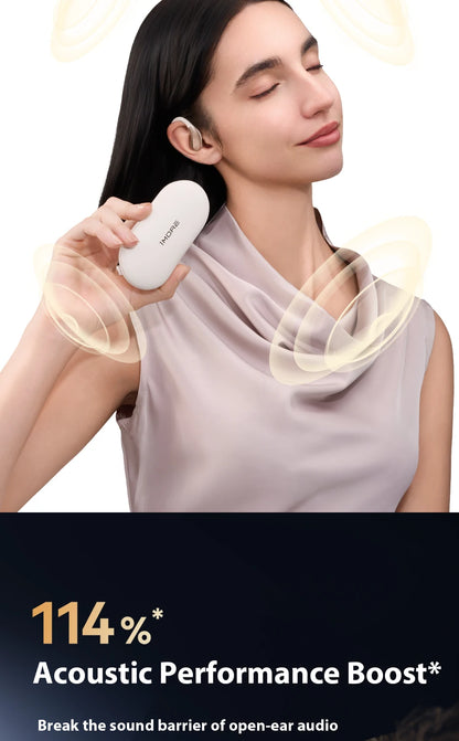 1MORE S11 Open-Ear Wireless Earphones Ultra-Thin Design Ear-Hook Earbuds Bluetooth V6.0 IPX5 28H Playtime