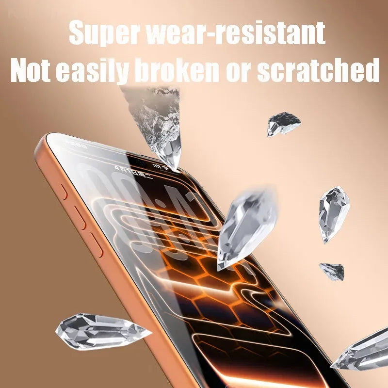 1-5PCS Easy Install HD Screen Protector For iPhone 17 Pro Max 15 16 13 11 14 16e 12 Mini XR X Xs 7 8 Plus Air Tempered Glass
