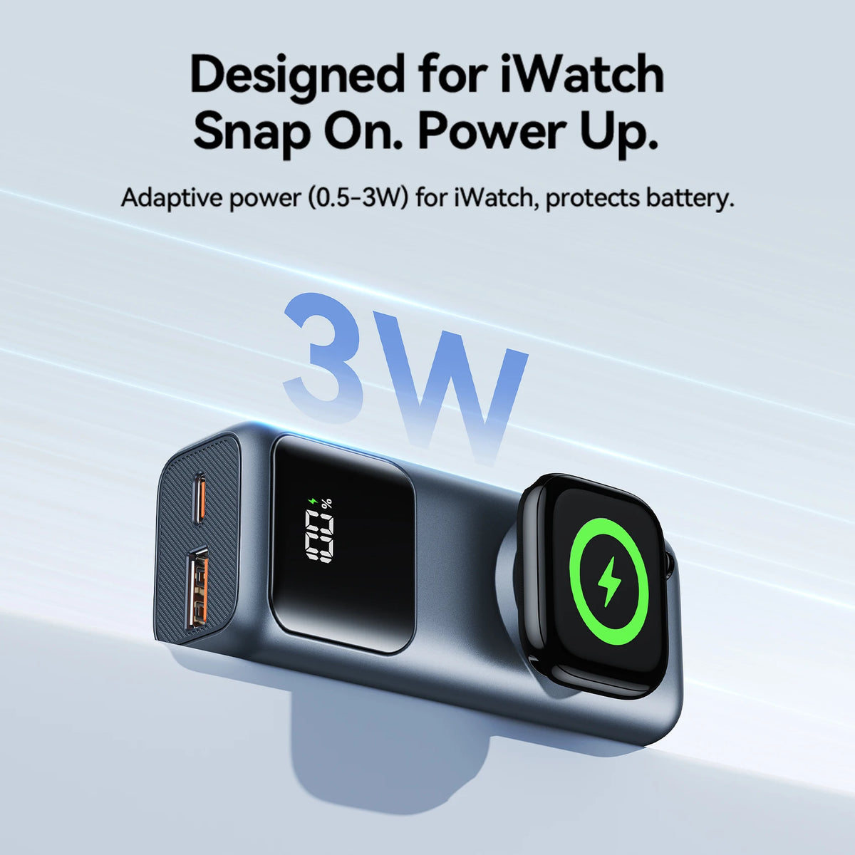 Vention 10000mAh Mini Power Bank 22.5W Fast Charging for iPhone 18 17 Magnetic Wireless Charger for Apple Watch Series 12 11