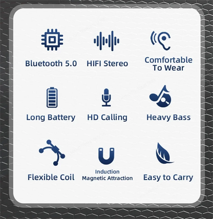 Origial Lenovo HE05X Bluetooth Earphones Earphone Waterproof Earplugs HIFI Sound Magnetic Neckband Headset Sports Headphone Gift
