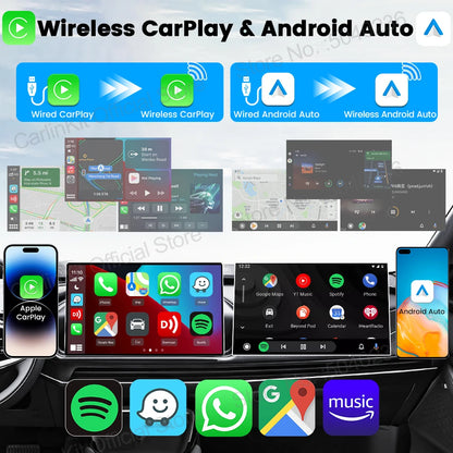 2026 CarlinKit 5.0 Mini Ultra 3 CarPlay Android Auto Wireless Adapter 2.4G&5.8GHz WiFi BLE OTA Upgrade For OEM Car Plug and Play