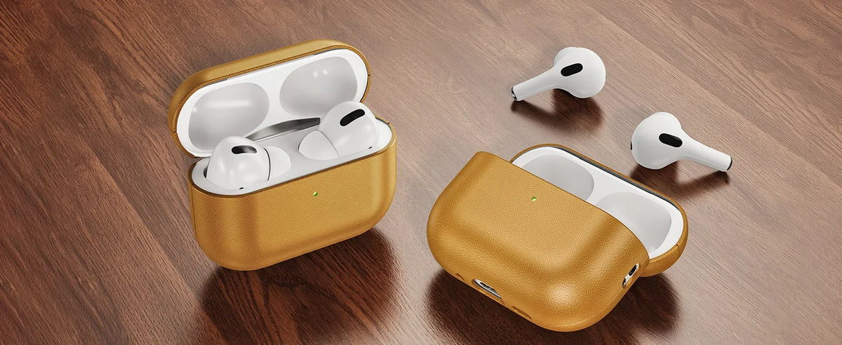 Eary Genuine Leather Protection Case for AirPods Pro 3 Durable  Earphone Case for AirPods 3 Pro Shockproof Protective Full Cover