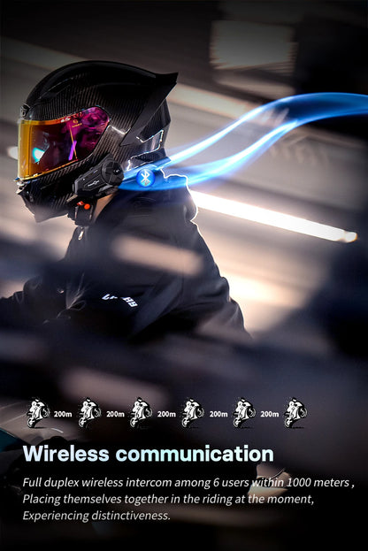 Motorcycle Intercom Helmet Bluetooth Headset Group Speaker Headphone WiFi App Freedconn R1Pro Motorbike Dash Cam Moto Auto Dvr