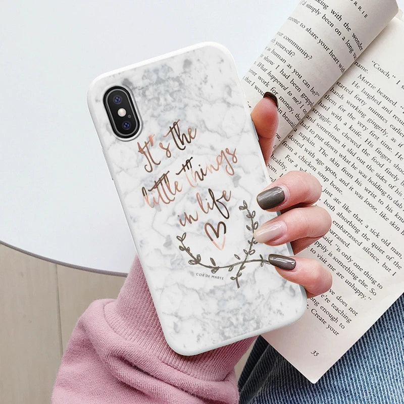 Fashion Marble Cover For iphone X XS MAX Soft Protective Cases Silicone Coque Bumper Fundas For iphone X XSMA iphoneX Shell Bags