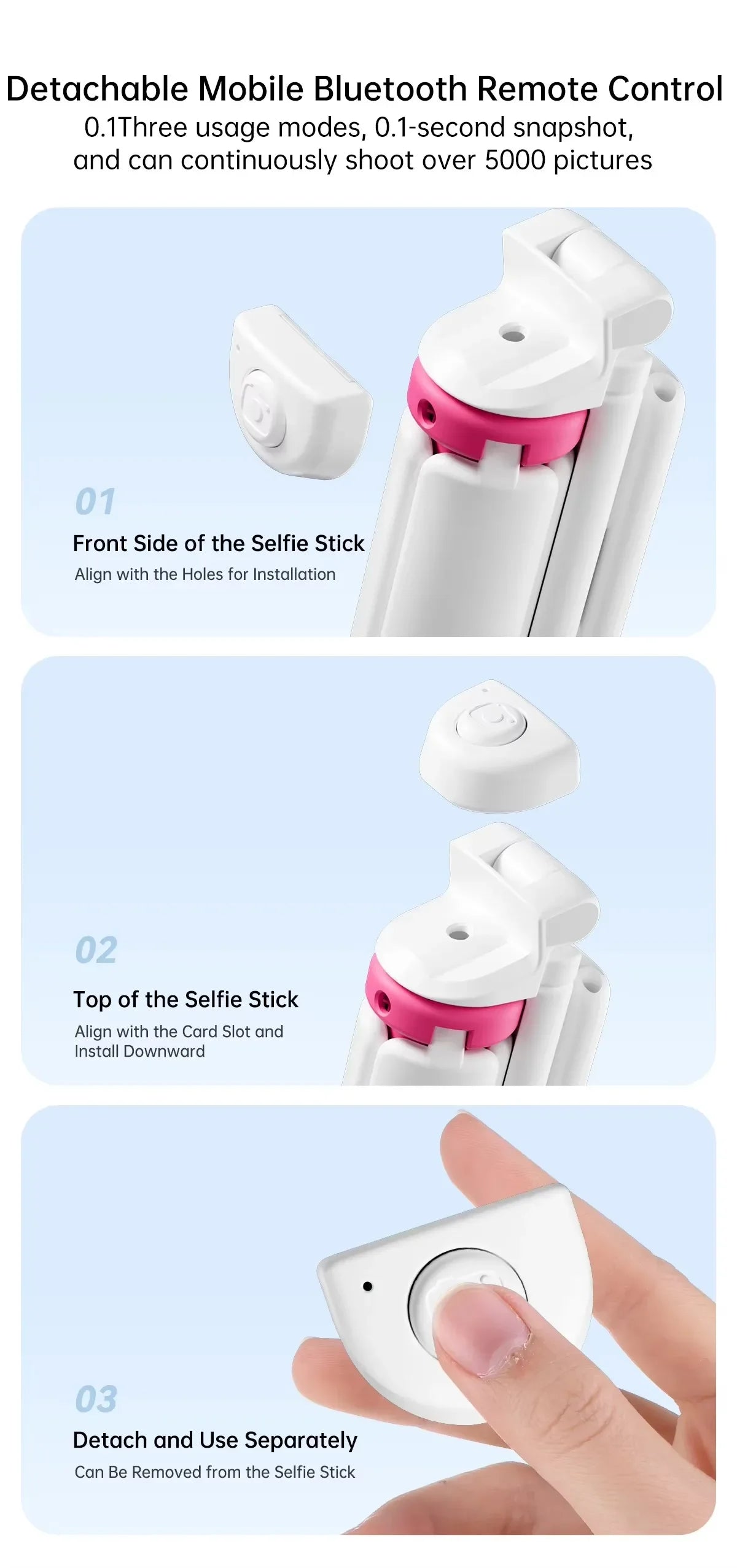 Wireless Foldable Selfie Stick & Phone Stand - 4-in-1 Mini Aluminum Alloy Gimbal Holder, Compact Design for Travel & Smartphones