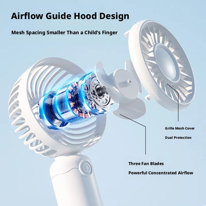 New Mini Fan Portable Mini USB Rechargeable Quiet Fans Table Makeup Eyelash Cooler Kids Outdoor Office Travel Air Cooler Fan NEW