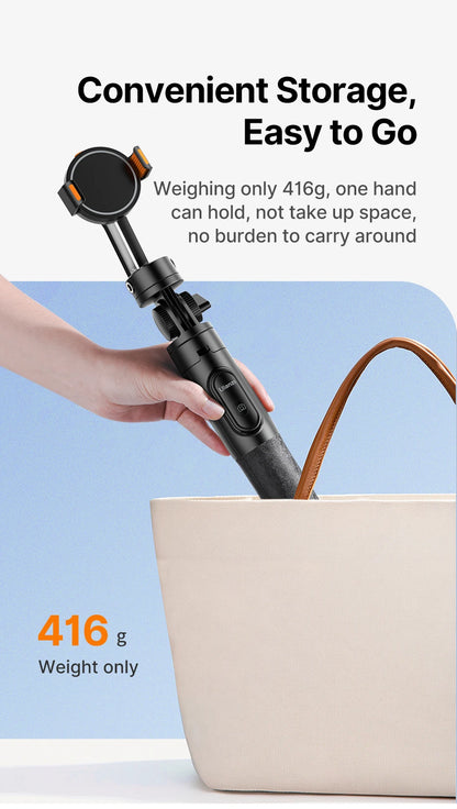 Ulanzi SK-05 Metal Smartphone Tripod Bluetooth Selfie Stick Desktop Tripod Travel Vlog Live Streaming for iPhone Android
