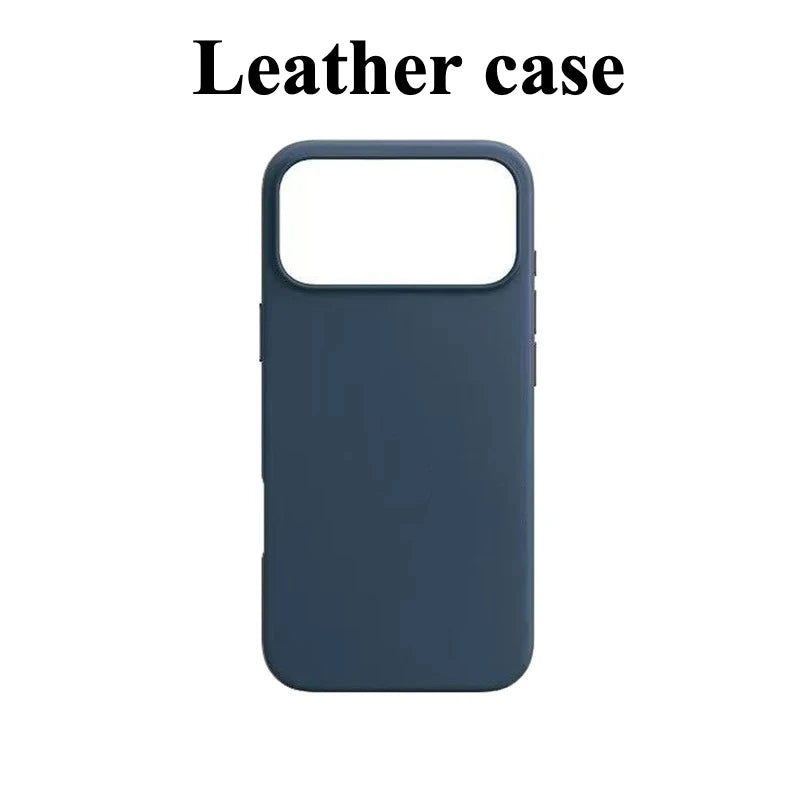 For Apple Magsafe Leather Case for IPhone 17 Pro Max 17 Air Case Wireless Charging Magnetic Cover 16 Pro Max with Box