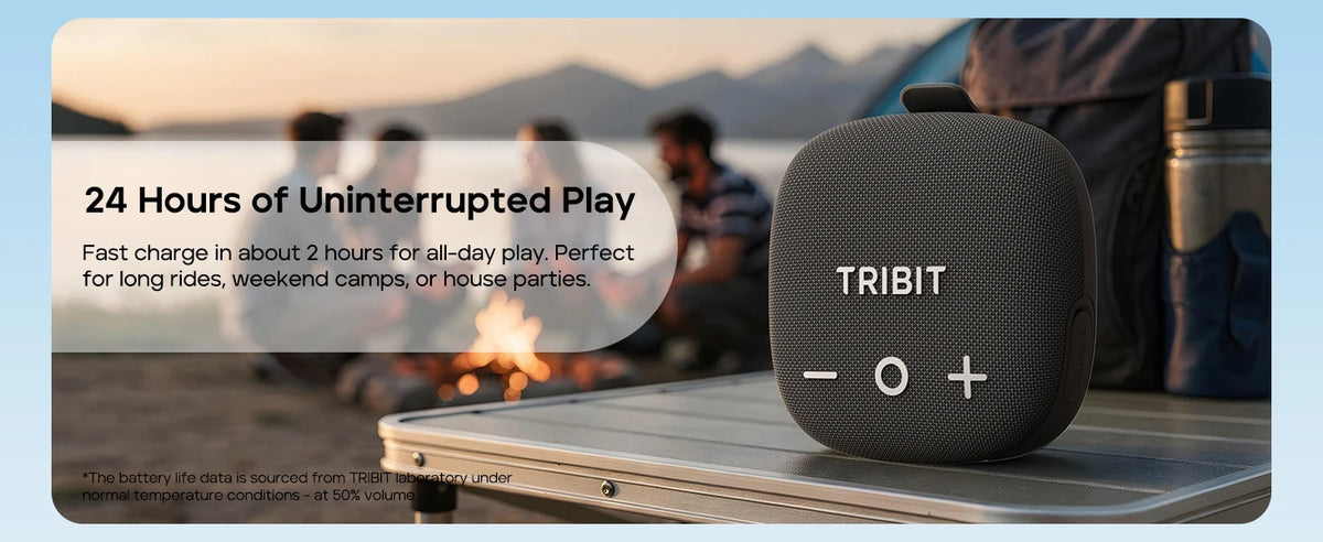 Tribit StormBox Micro 3 Wireless Speaker,13W XBass Sound,BT 6.0, 24H Playtime,IP68,TWS,Strap & Magnetic Mount for Bike/Outdoor