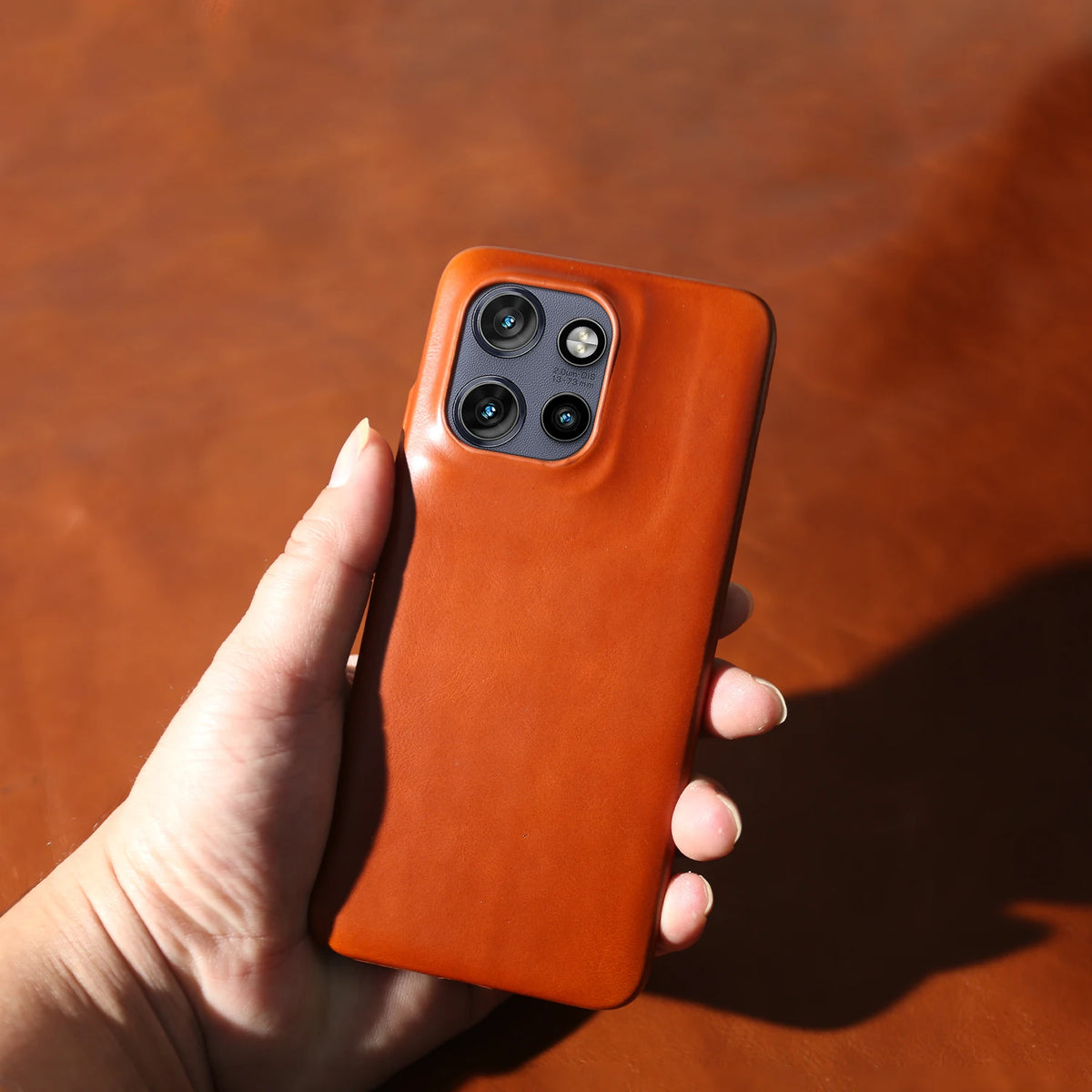 Luxury Oil Wax Genuine Leather Back Cover Case for Motorola G45 G85 Edge 50 Pro Fusion S50 Neo X50 Ultra Phone Case Coque Fundas