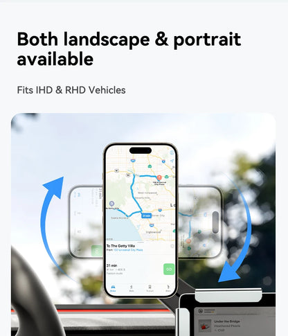 YZ Magnetic Car Phone Holder for Tesla Model YL Y 3  Car Display Screen Side 360 Degree Rotation Car Mount for all iPhone 17 18