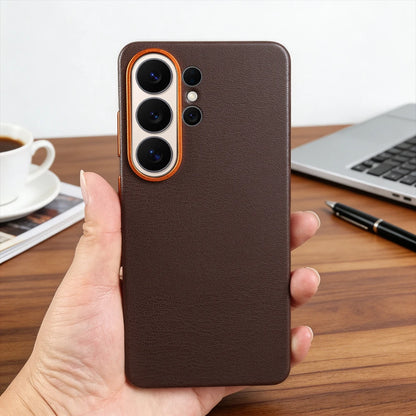 For Magsafe Premium Leather Case for Samsung Galaxy S26 Ultra S26Ultra S26Plus S25 Plus S25Ultra Phone Case Cover Magnetic Coque
