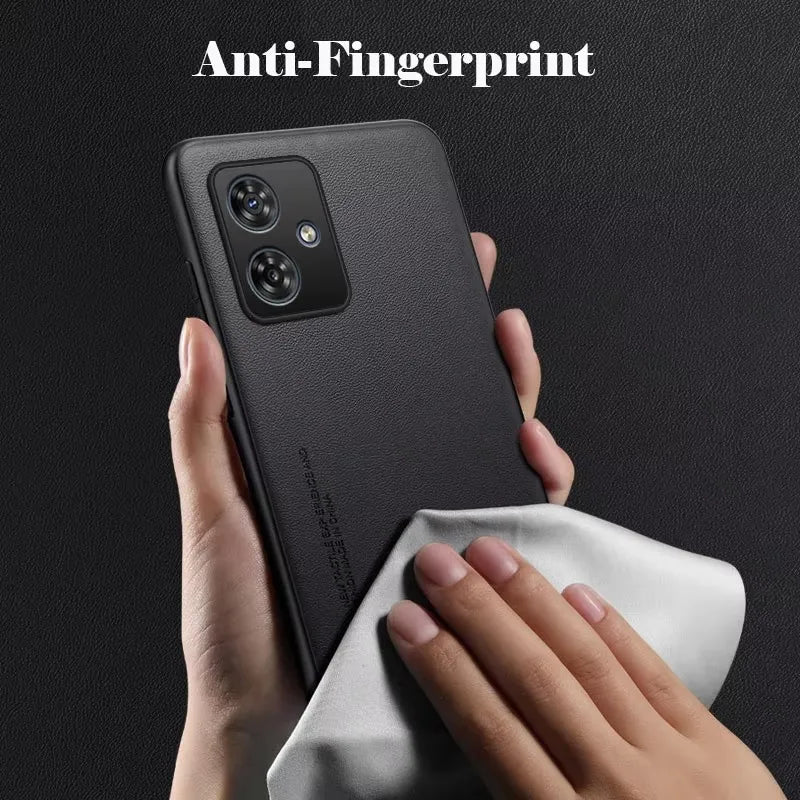 Phone Case For Motorola G56 G86 G05 G54 G34 G24 G14 G15 G35 G45 G55 G75 Plain Skin Back Cover For Moto G54 G84 G85 PU Leather
