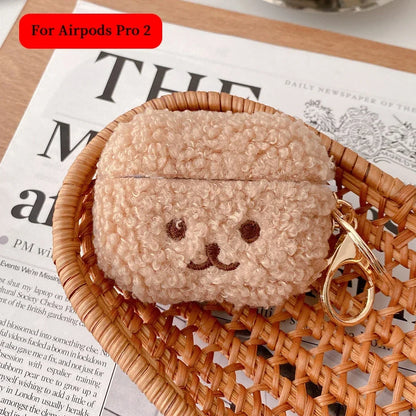 For Airpods 4 Pro Case 2022 Cute Fluffy Dog Earphone Case Headphone Cover For Apple AirPod 3 2 Pro 2nd Generation Pro USB C Case