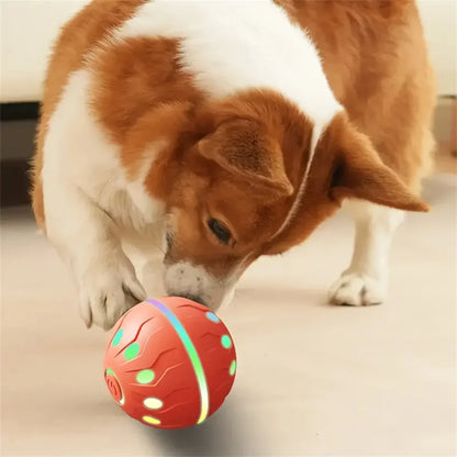 Smart Dog Toys Ball Electronic Interactive Cat Toy Pet Jump and Rolling Ball USB Automatic Moving Bouncing for Large Medium Dogs