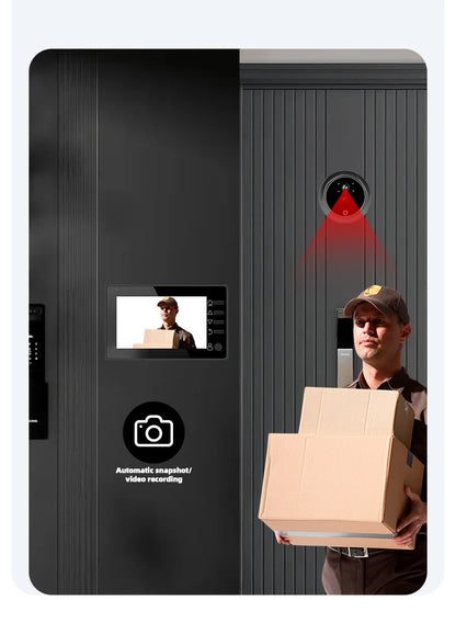 4.3 Inch HD Display Visual Peephole Video Doorbell 145 Degree Angel 1 Megapixel Camera PIR Motion Detection Night Vision Cat Eye