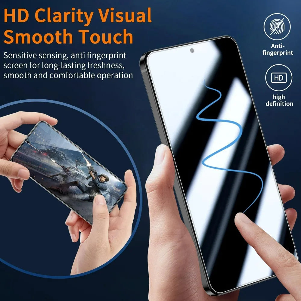 2 PCS Screen Protector For Google Pixel 11 Pro/10 Pro 11 Pro XL 9 Pro Fingerprint Unlock Tempered Glass