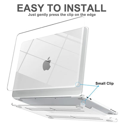 Laptop Case for MacBook Air 13.6 M5 M4 M3 M2 A3449 A3240 A3113 A2681 Pro 13 A2338 A2289 A2251 A2337 A2179 A1932 Cover New