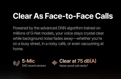 Baseus Inspire XH1 Sound by Bose ANC Wireless Headphone Bluetooth 6.1 48dB Adaptive Noise Cancellation Headset Hi-Res LDAC 100Hr
