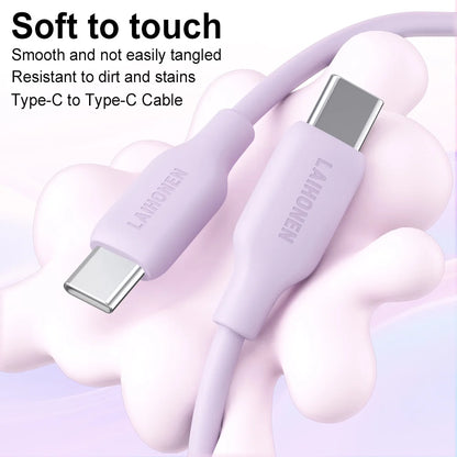 LAIHONEN USB C to Lightning Fast Charging Cable, Flexible Silicone Durable, For iPhone 13 12 11 Pro Max X XS XR iPad