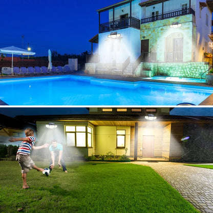 236/366LED Solar Motion Sensor Lights Outdoor Waterproof Solar Floodlight Wall Light 3  Mode Solar Security Lights Garden Yard P