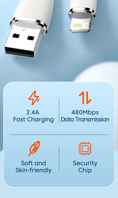 Toocki USB Cable For iPhone 15 14 13 12 11 Pro Max XR XS 8 7 6 Plus Fast Charging Wire For iPhone Charger Charging Cable Cord