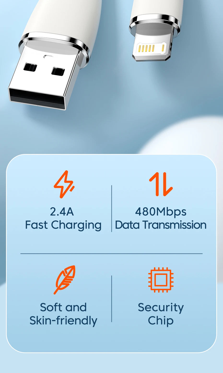 Toocki USB Cable For iPhone 15 14 13 12 11 Pro Max XR XS 8 7 6 Plus Fast Charging Wire For iPhone Charger Charging Cable Cord