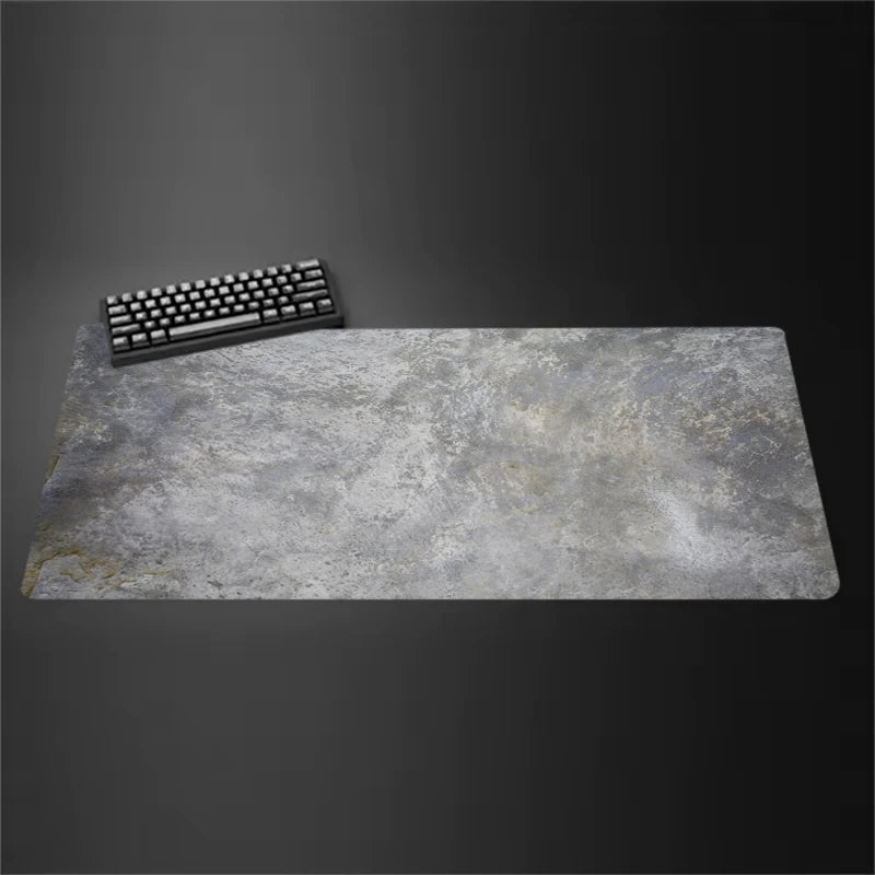 Gray Mouse Pad Large/Small Overlocked Mousepad NonSlip Desktop Keyboard Table Pad Gray Series Game Desk Mat Computer Accessories