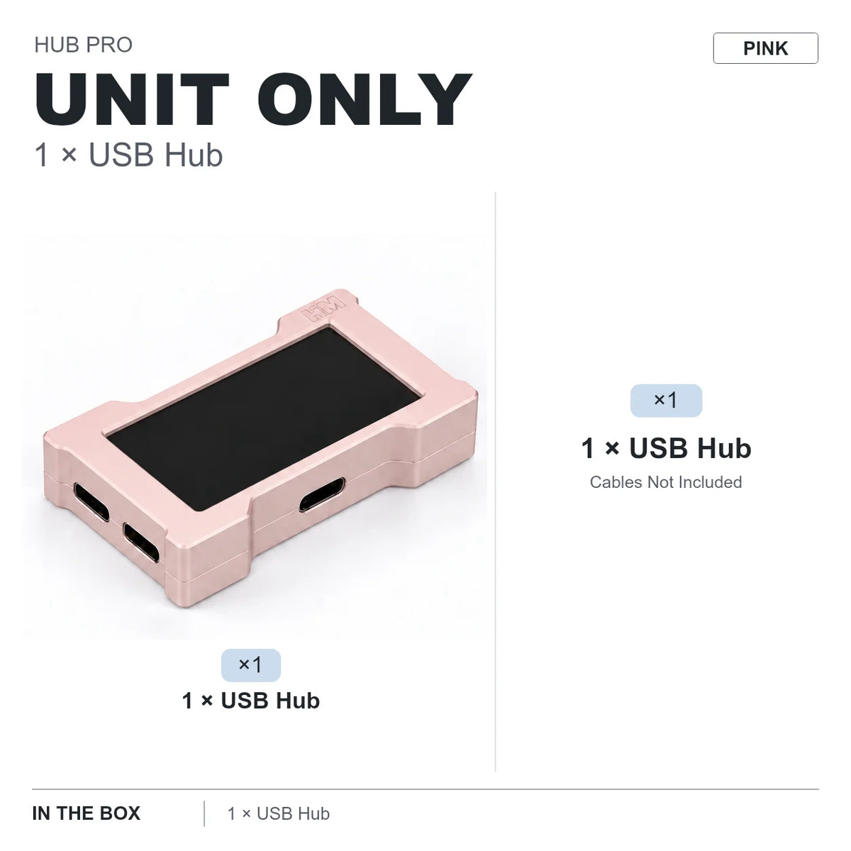 HMLAB ZNEO Gaming USB Hub - 2-to-3 Port, 8K Hz, Independent Power, With Screen, Trendy for Gaming Ambience Desk Setup