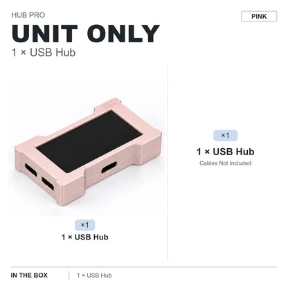 HMLAB ZNEO Gaming USB Hub - 2-to-3 Port, 8K Hz, Independent Power, With Screen, Trendy for Gaming Ambience Desk Setup