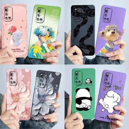 For Vivo V19 Phone Case vivoV19 Back Cover Soft Silicone Sweet Painted Cartoon Shell Capa Lovely Printed Protective Coque Cases